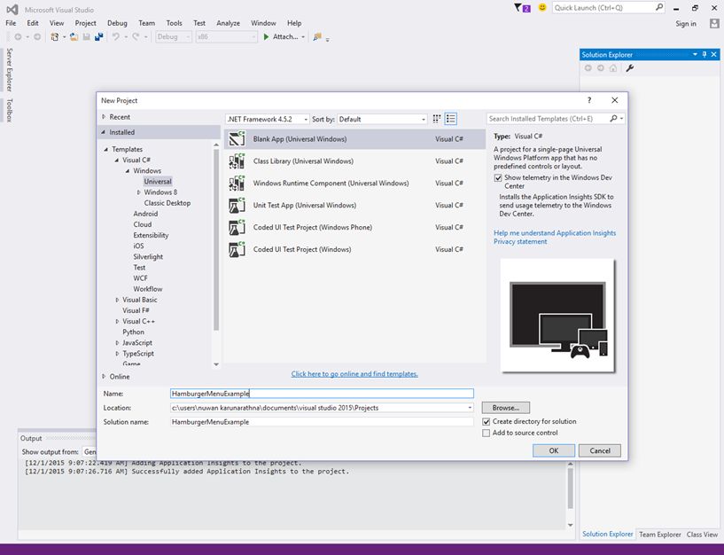 Hamburger Navigation